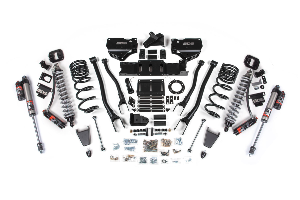 19-24 Ram 2500 4WD 6 Inch 4-Link Suspension Lift Kit, 4.5 Inch Rear, Coil Spring, Diesel, Fox 2.5 Performance Elite Series C/O Front, Fox 2.5 Performance Elite Series - Rubber Bump Stop