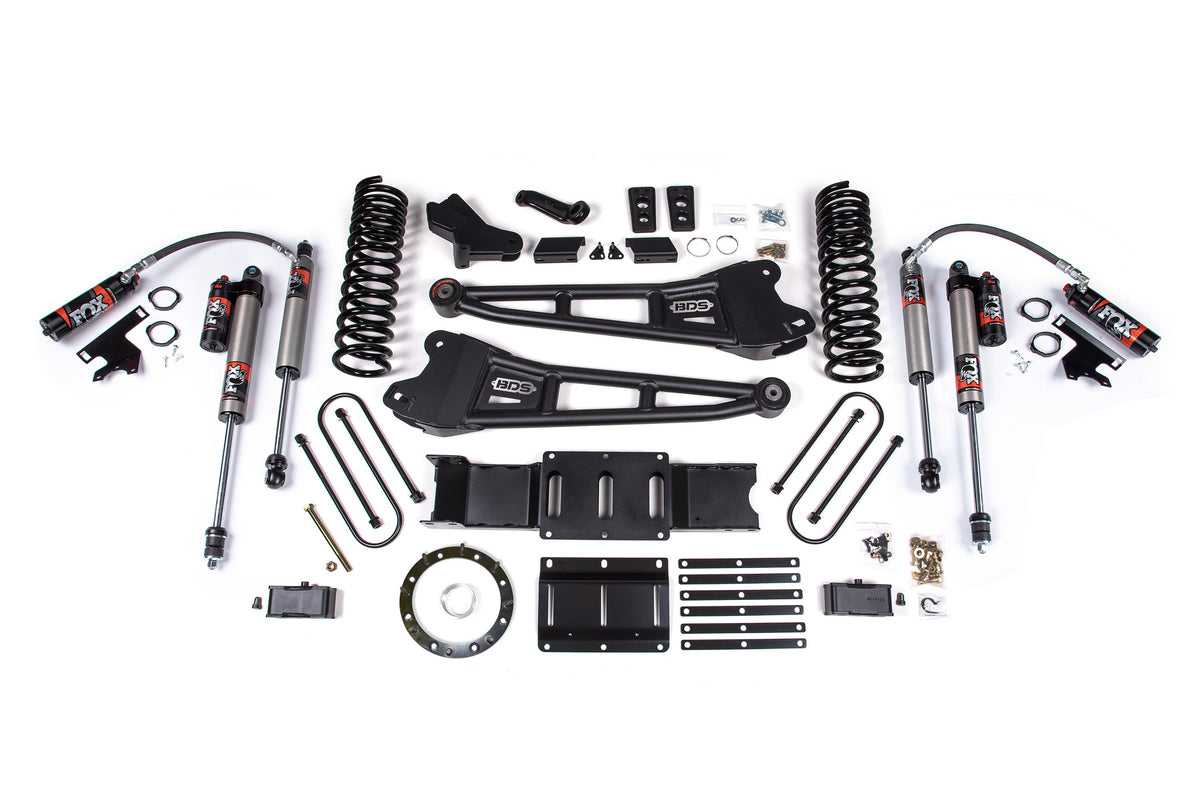 4 Inch Lift Kit w/ Radius Arm Ram 3500 19-23 4WD Gas - With Factory Rear Overload Leaf / FOX 2.5 Performance Elite
