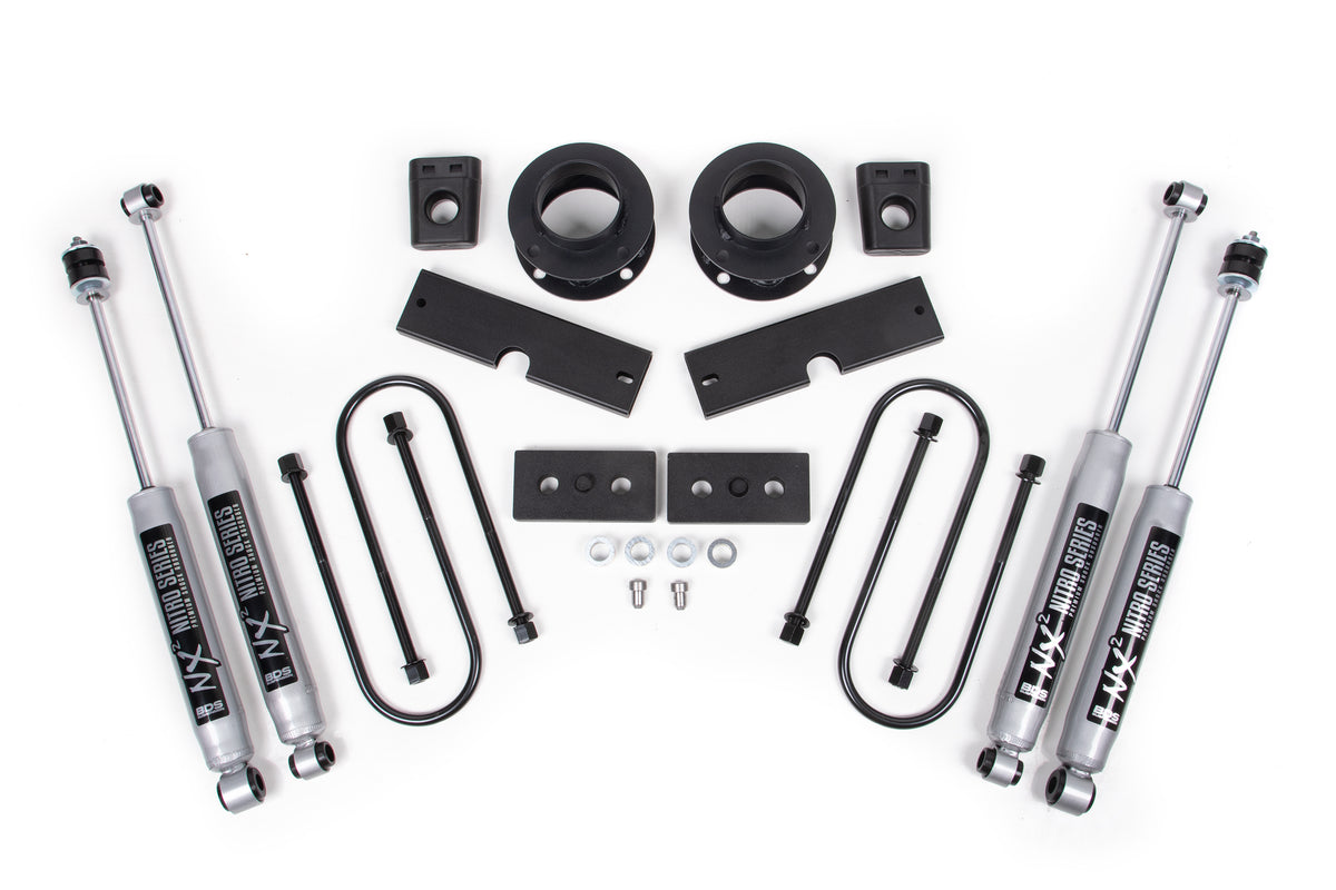 2 Inch Lift Kit Ram 3500 w/ Rear Air Ride 13-23 4WD - NX2 Nitro Series