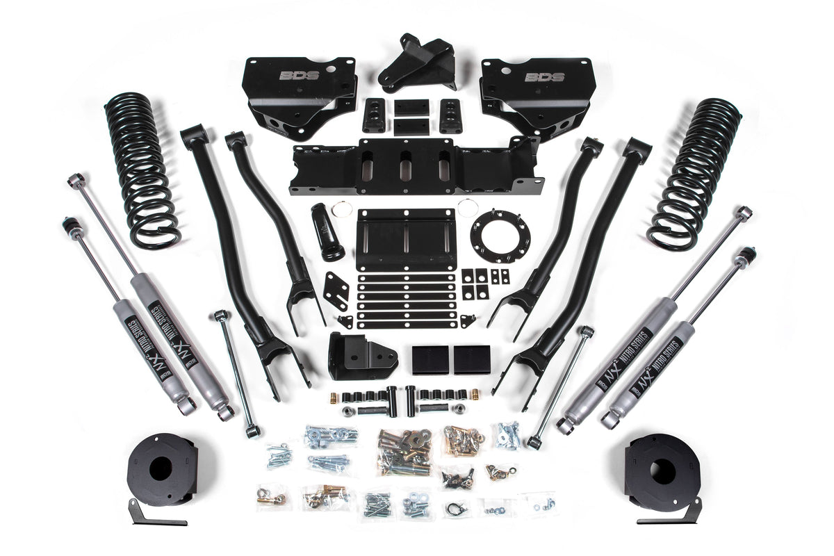 4 Inch Lift Kit w/ 4-Link Ram 2500 w/ Rear Air Ride 19-24 4WD Gas - NX2 Nitro Series