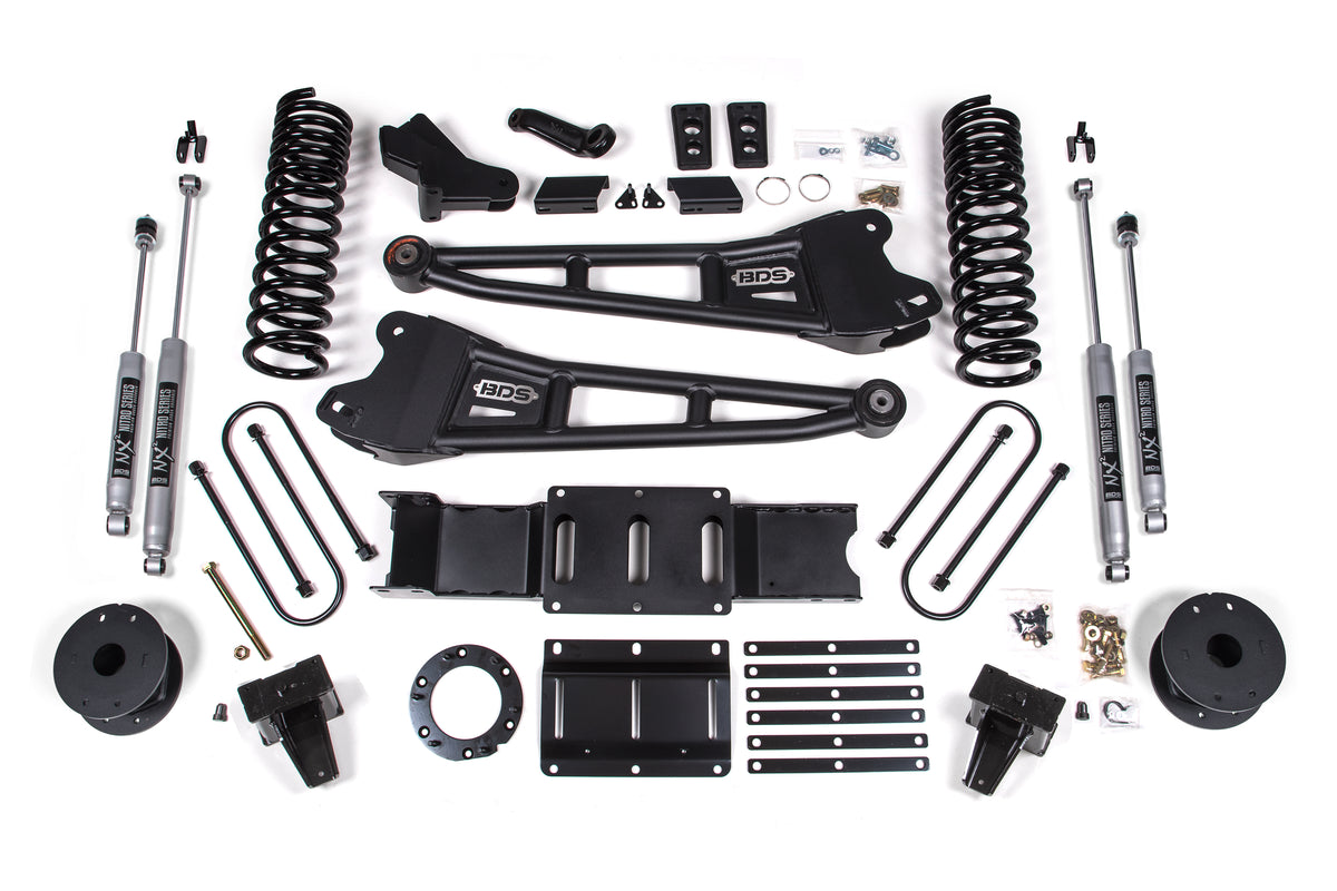 6 Inch Lift Kit w/ Radius Arm Ram 3500 w/ Rear Air Ride 19-24 4WD Diesel - 6 Bolt / NX2 Nitro Series