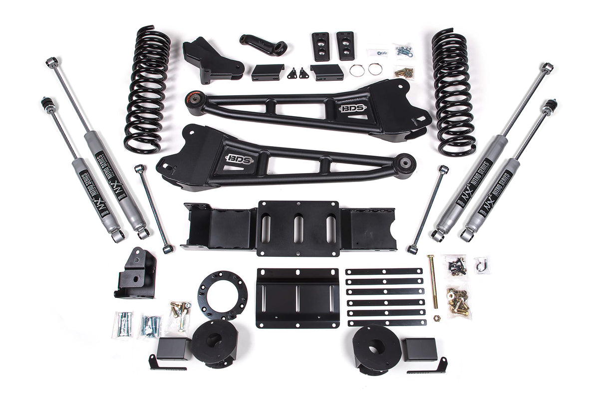 6 Inch Lift Kit w/ Radius Arm Ram 2500 w/ Rear Air Ride 19-24 4WD Diesel - FOX 2.0 Performance Series