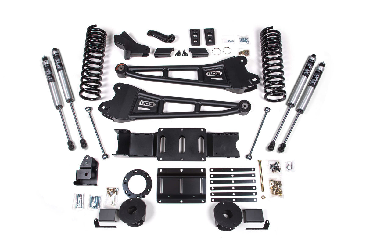 5.5 Inch Lift Kit w/ Radius Arm Ram 2500 w/ Rear Air Ride 19-24 4WD Gas - FOX 2.0 Performance Series