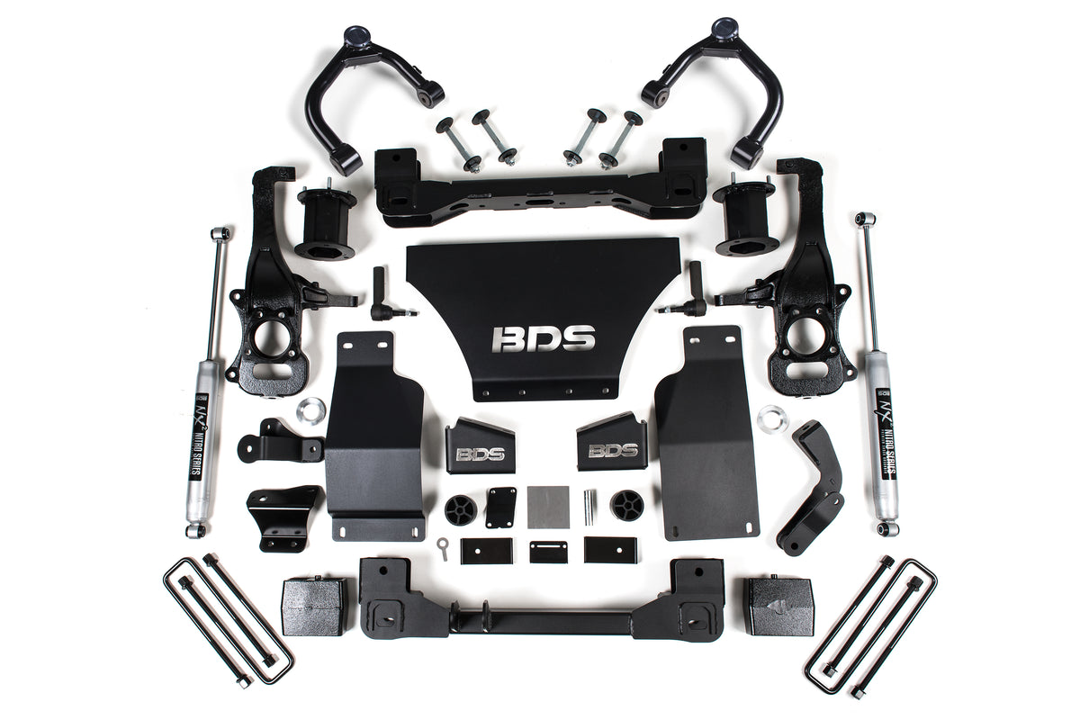 6 Inch Lift Kit Silverado/Sierra 1500 19-24 4WD Gas - FOX 2.0 Performance Series / FOX 2.0 Performance Series