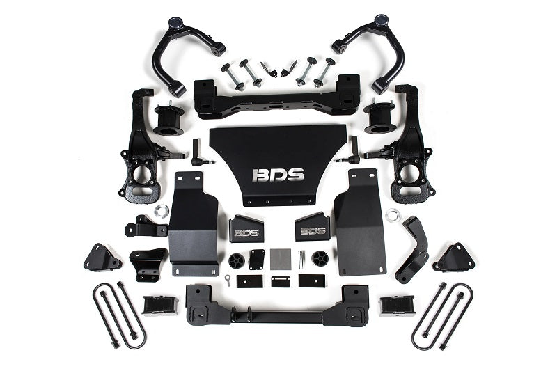 25-Up Silverado/Sierra 1500 4WD 4 Inch Suspension Lift Kit w/ARC V8 Gas 3 Inch Rear Block Spacer Front