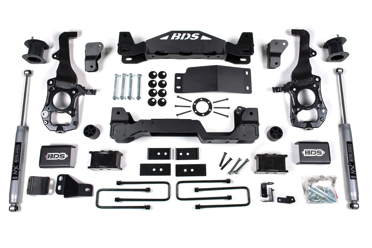 6 Inch Lift Kit Ford F150 21-25 4WD - 4 Inch Block Kit / NX2 Nitro Series