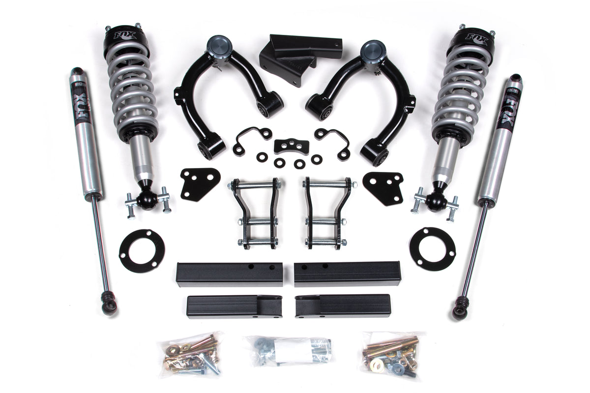 3.5 Inch Lift Kit FOX 2.0 Coil-Over Ford Ranger 19-23 4WD - Cast Steel