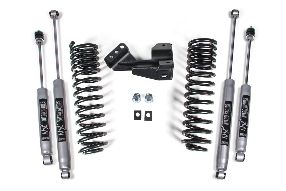 1-2 Inch Leveling Kit Performance Spring Ford F250/F350 Super Duty 1 Inch Lift 17-19 2 Inch Lift: 20-23 4WD Diesel and Gas - NX2 Nitro Series