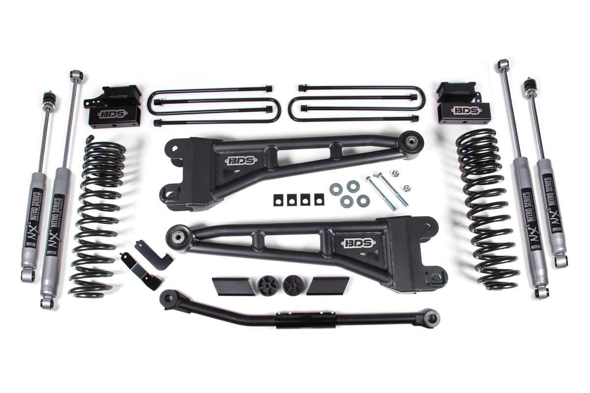 2.5 Inch Lift Kit w/ Radius Arm Ford F450 Super Duty 20-22 4WD Diesel and Gas - NX2 Nitro Series
