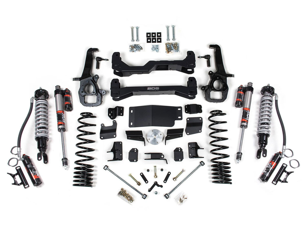 25-26 Ram 1500 4WD 6 Inch Suspension Lift Kit 5 Inch Rear Coil Spring, Fox 2.5 Performance Elite Series C/O Front, Fox 2.5 Performance Elite Series - Large Bore