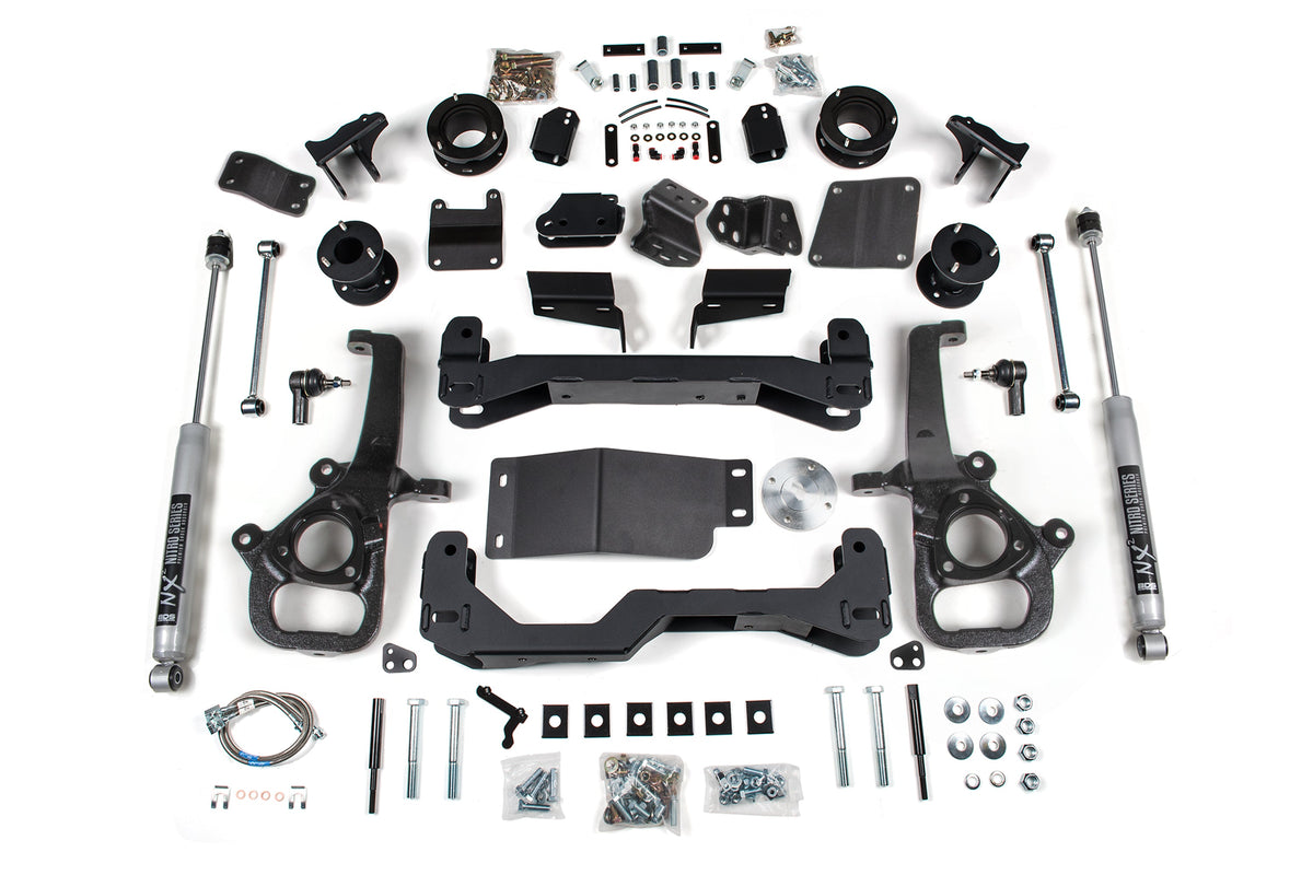 25 Ram 1500 w/ Air Ride 4WD 4 Inch Suspension Lift Kit, 3 Inch Rear Lift, Spacer, Strut Spacer - FOX 2.0 Performance Series / Standard