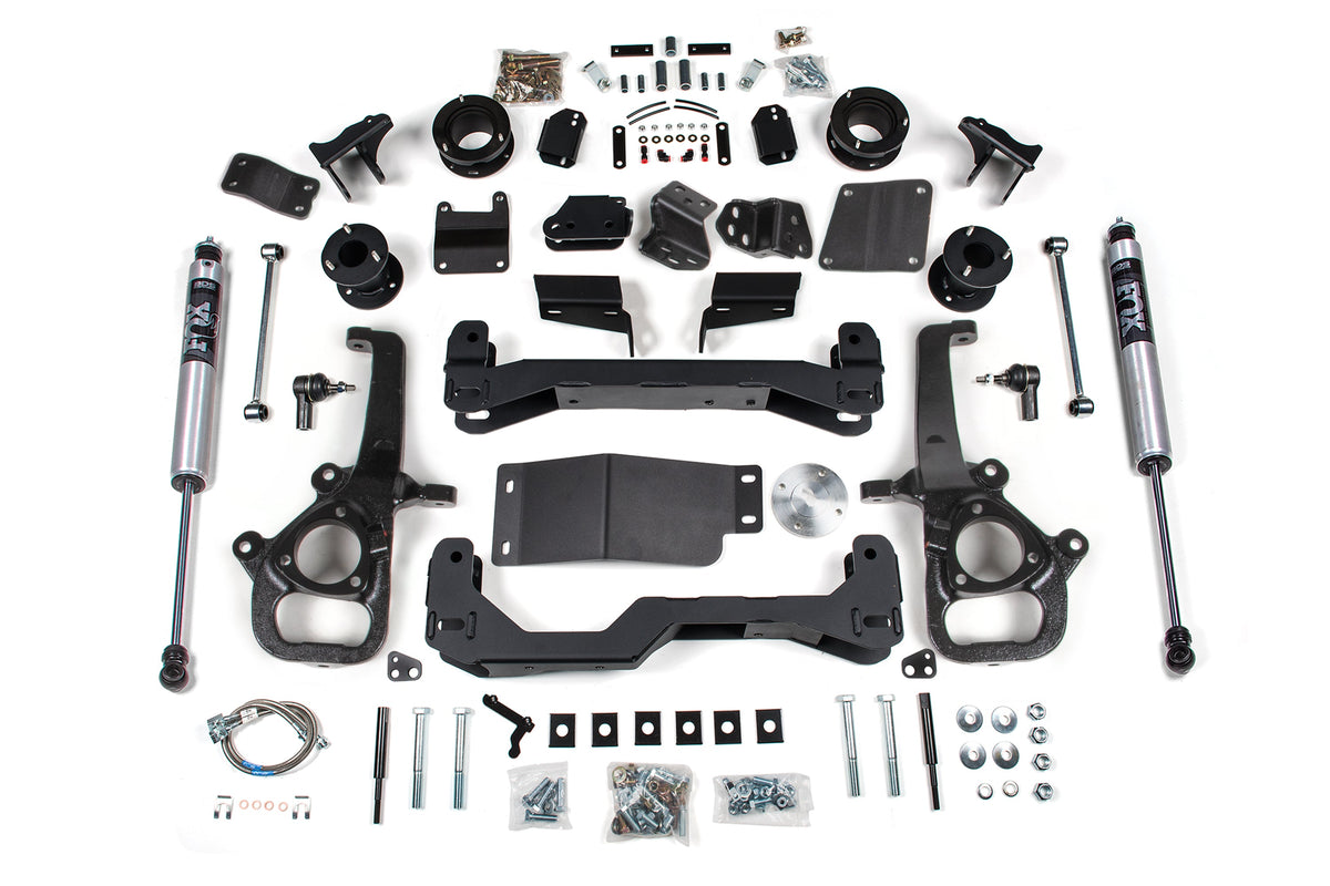 25 Ram 1500 w/ Air Ride 4WD 4 Inch Suspension Lift Kit, 3 Inch Rear Lift, Spacer, Strut Spacer - FOX 2.0 Performance Series / Large Bore