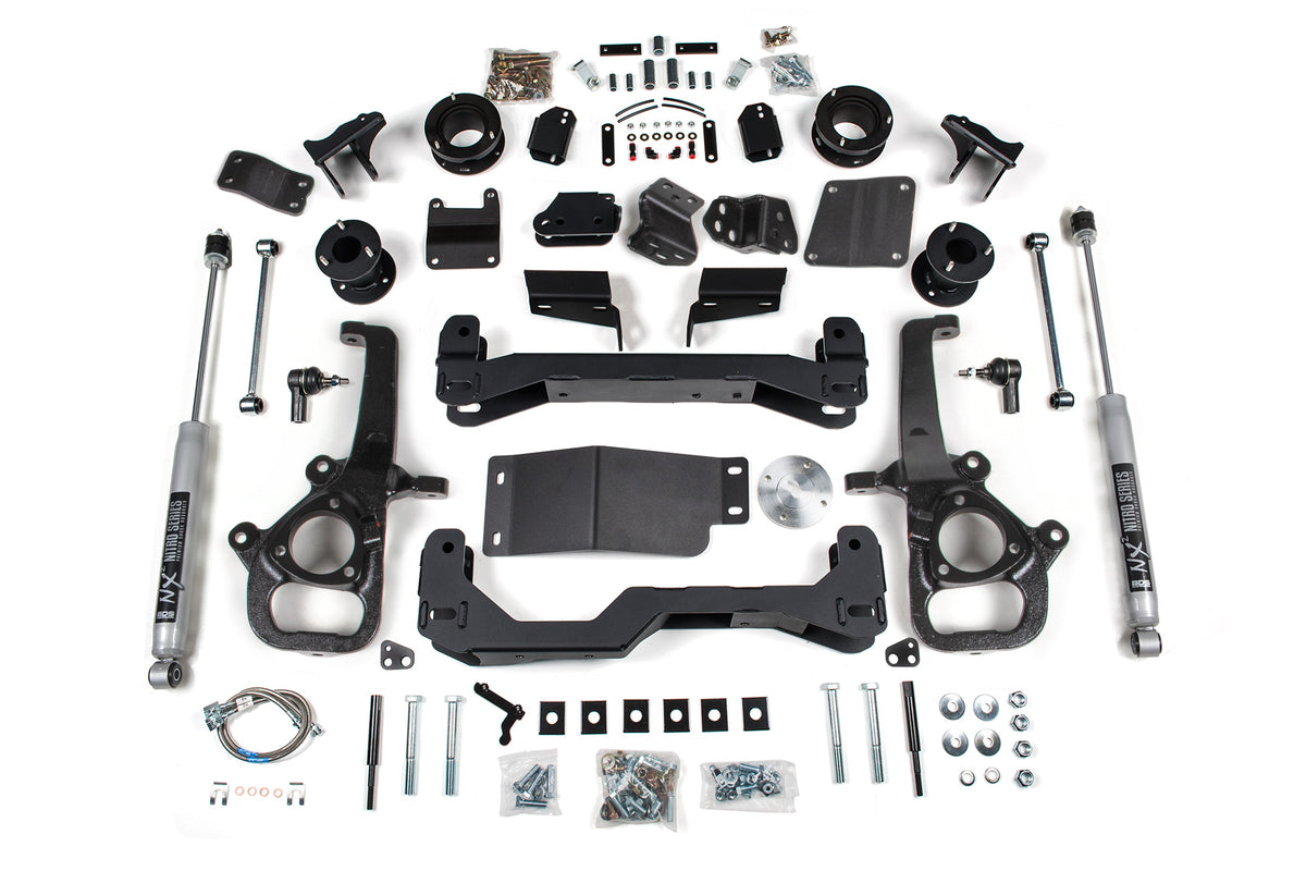 25 Ram 1500 w/ Air Ride 4WD 4 Inch Suspension Lift Kit, 3 Inch Rear Lift, Spacer, Strut Spacer - NX2 Nitro Series / Large Bore