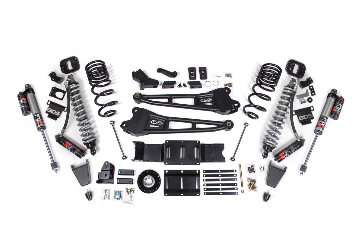 2025 Ram 2500 4WD (Diesel) 6 Inch Radius Arm Suspension Lift Kit, 4.5 Inch Rear Lift, Coil Spring - Coil-Over/Rubber Bump Stop / FOX 2.5 Performance Elite