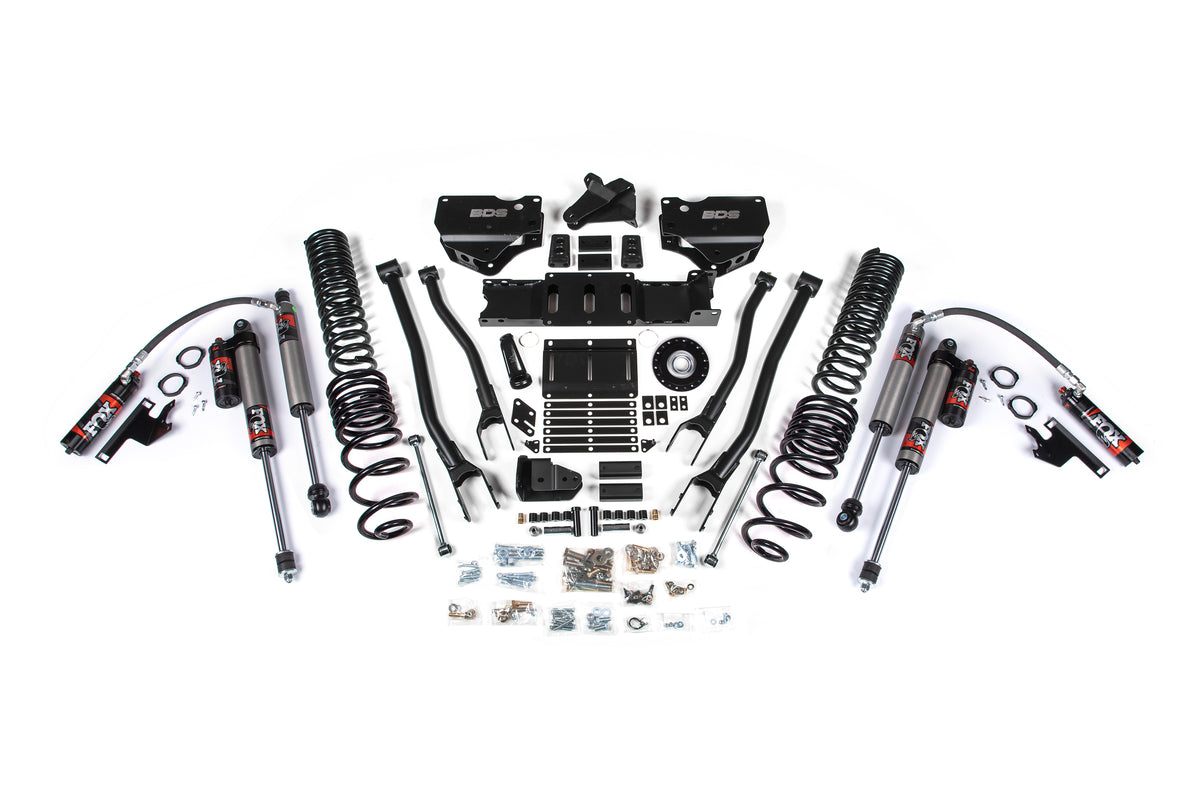 2025 Ram 2500 4WD (Diesel) 6 Inch 4-Link Suspension Lift Kit, 4.5 Inch Rear Lift, Coil Spring - Coil Spring/Bump Stop Extension / FOX 2.5 Performance Elite