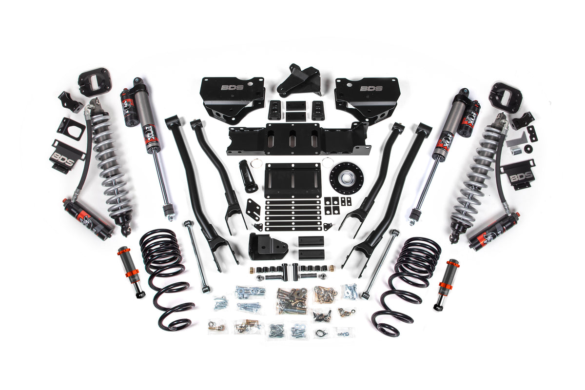 2025 Ram 2500 4WD (Diesel) 6 Inch 4-Link Suspension Lift Kit, 4.5 Inch Rear Lift, Coil Spring - Coil-Over/FOX 2.0 Hydro Bump Stop / FOX 2.5 Performance Elite