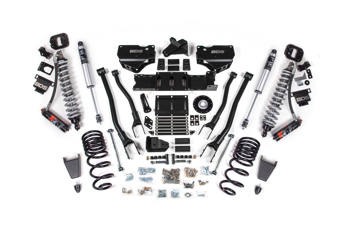 2025 Ram 2500 4WD (Diesel) 6 Inch 4-Link Suspension Lift Kit, 4.5 Inch Rear Lift, Coil Spring - Coil-Over/Rubber Bump Stop / FOX 2.5 Performance Series HTO
