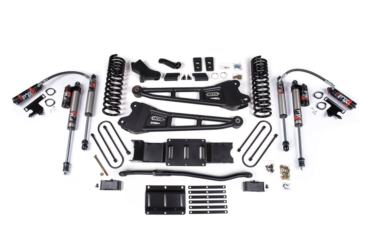 25-26 Ram 3500 4WD (Diesel) 4 Inch Radius Arm Suspension Lift Kit - 3 Inch Block Kit With Overload / FOX 2.5 Performance Elite