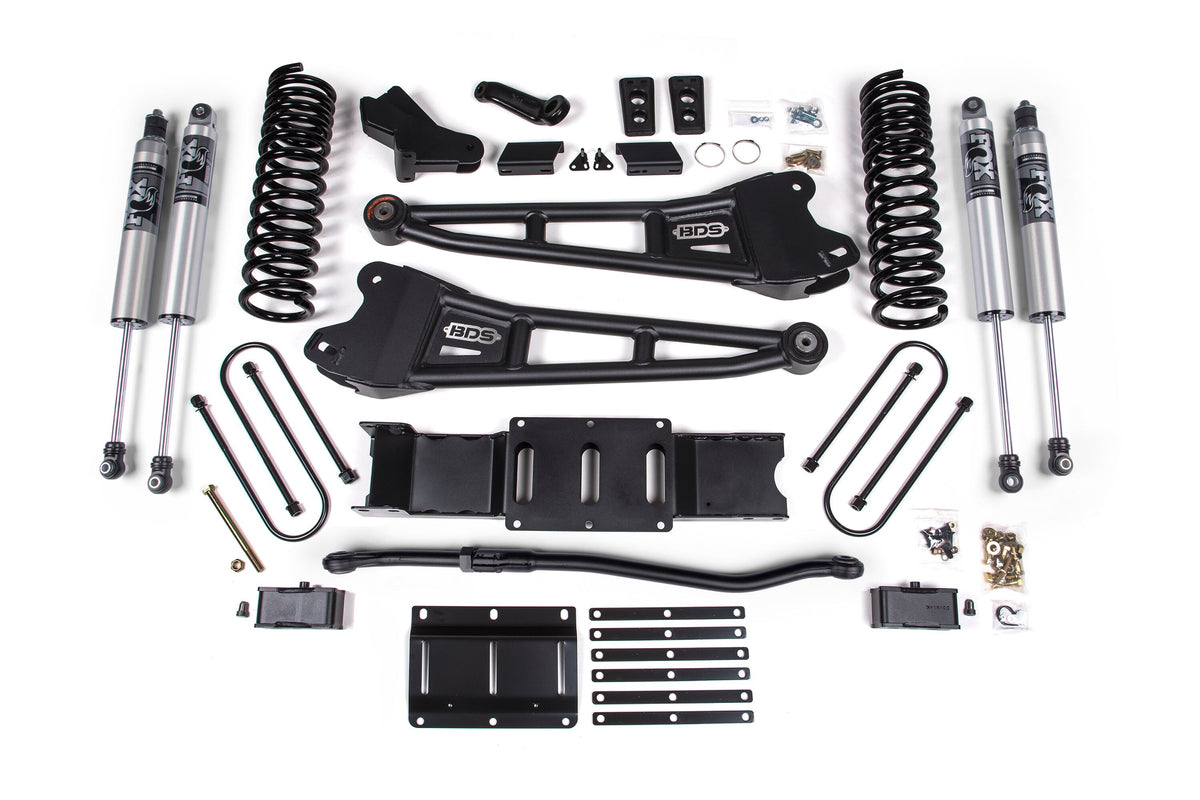 25-26 Ram 3500 4WD (Diesel) 4 Inch Radius Arm Suspension Lift Kit - 3 Inch Block Kit with OE Air Assist / FOX 2.5 Performance Series HTO