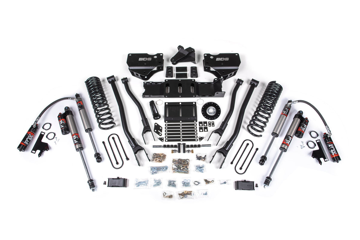 25-26 Ram 3500 (Gas) 4 Inch 4-Link Suspension Lift Kit W/ Indexing Ring - 3 Inch Block Kit Without Overload / FOX 2.5 Performance Elite
