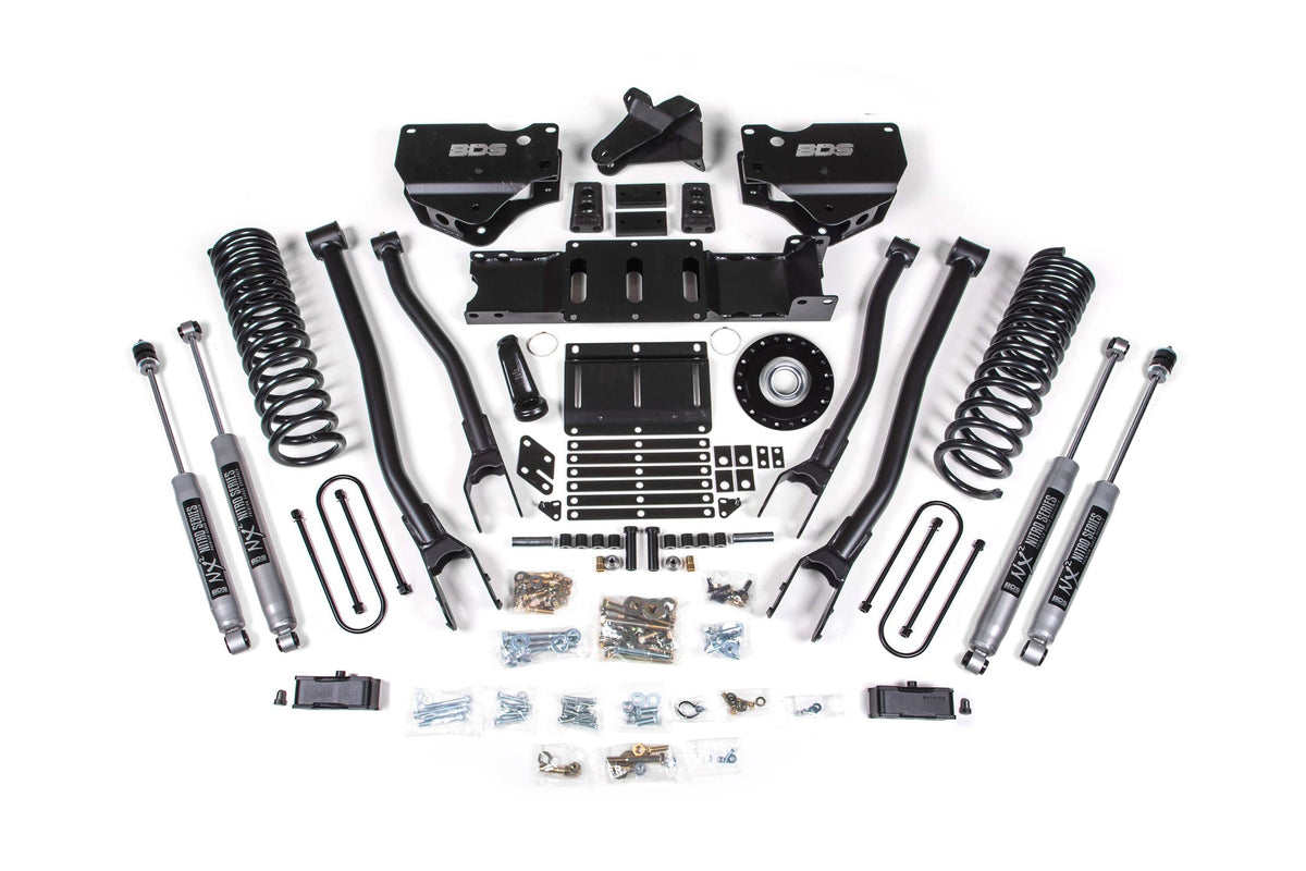 25-26 Ram 3500 (Gas) 4 Inch 4-Link Suspension Lift Kit W/ Indexing Ring - 3 Inch Block Kit Without Overload / NX2 Nitro Series