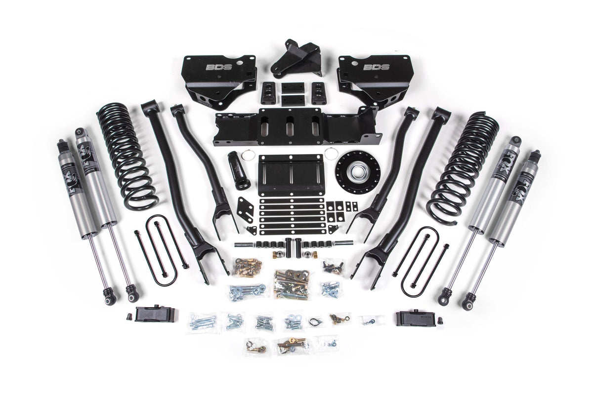 25-26 Ram 3500 (Gas) 4 Inch 4-Link Suspension Lift Kit W/ Indexing Ring - 3 Inch Block Kit Without Overload / FOX 2.5 Performance Series HTO