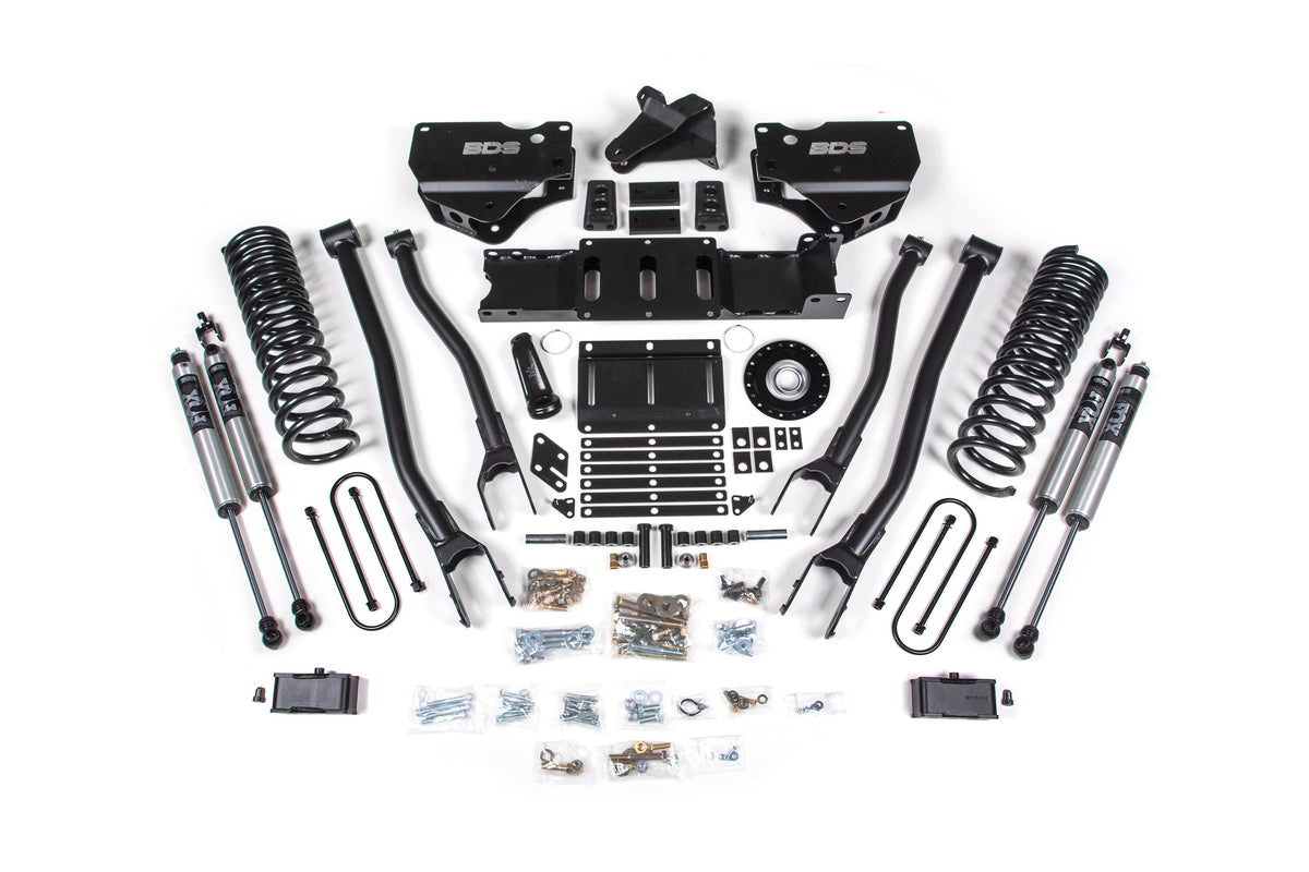 25-26 Ram 3500 (Gas) 4 Inch 4-Link Suspension Lift Kit W/ Indexing Ring - 3 Inch Block Kit With Overload / FOX 2.0 Performance Series
