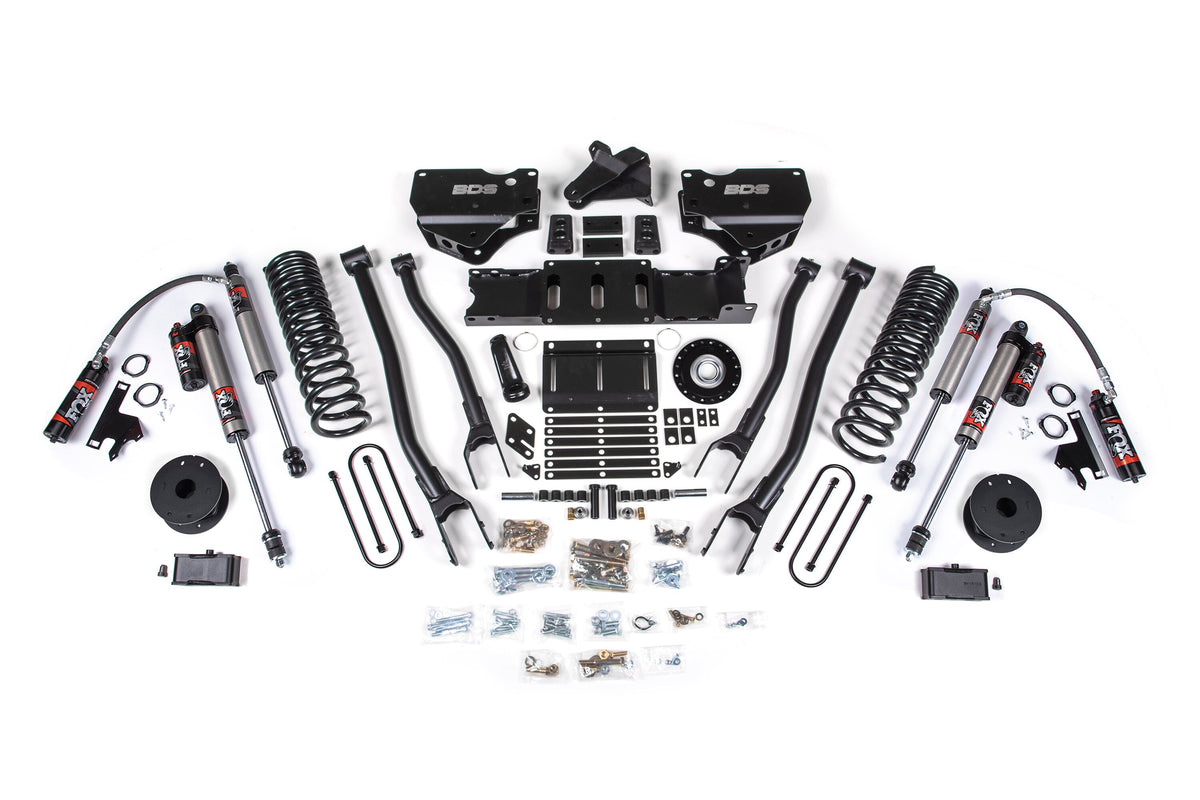 25-26 Ram 3500 (Gas) 4 Inch 4-Link Suspension Lift Kit W/ Indexing Ring - 3 Inch Block Kit with OE Air Assist / FOX 2.5 Performance Elite