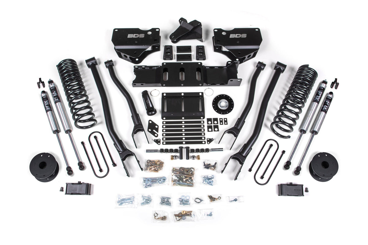 25-26 Ram 3500 (Gas) 4 Inch 4-Link Suspension Lift Kit W/ Indexing Ring - 3 Inch Block Kit with OE Air Assist / FOX 2.0 Performance Series