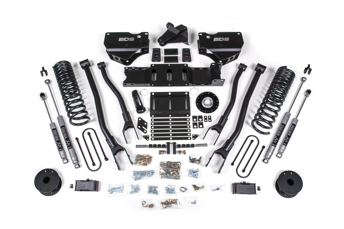25-26 Ram 3500 (Gas) 4 Inch 4-Link Suspension Lift Kit W/ Indexing Ring - 3 Inch Block Kit with OE Air Assist / NX2 Nitro Series