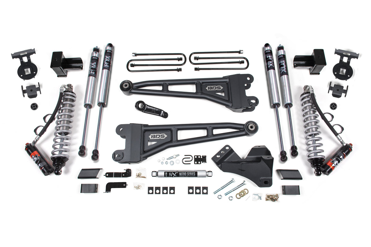 5 Inch Lift Kit w/ Radius Arm Conversion Performance Elite Ford F250/F350 Super Duty 23-24 4WD Diesel - Block Kit With Factory Overload / FOX 2.0 Performance Series