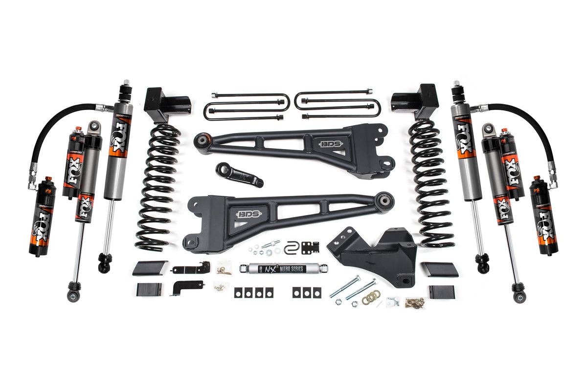 5 Inch Lift Kit w/ Radius Arm Conversion Performance Elite Ford F250/F350 Super Duty 23-24 4WD Diesel - Block Kit With Factory Overload / FOX 2.5 Performance Elite