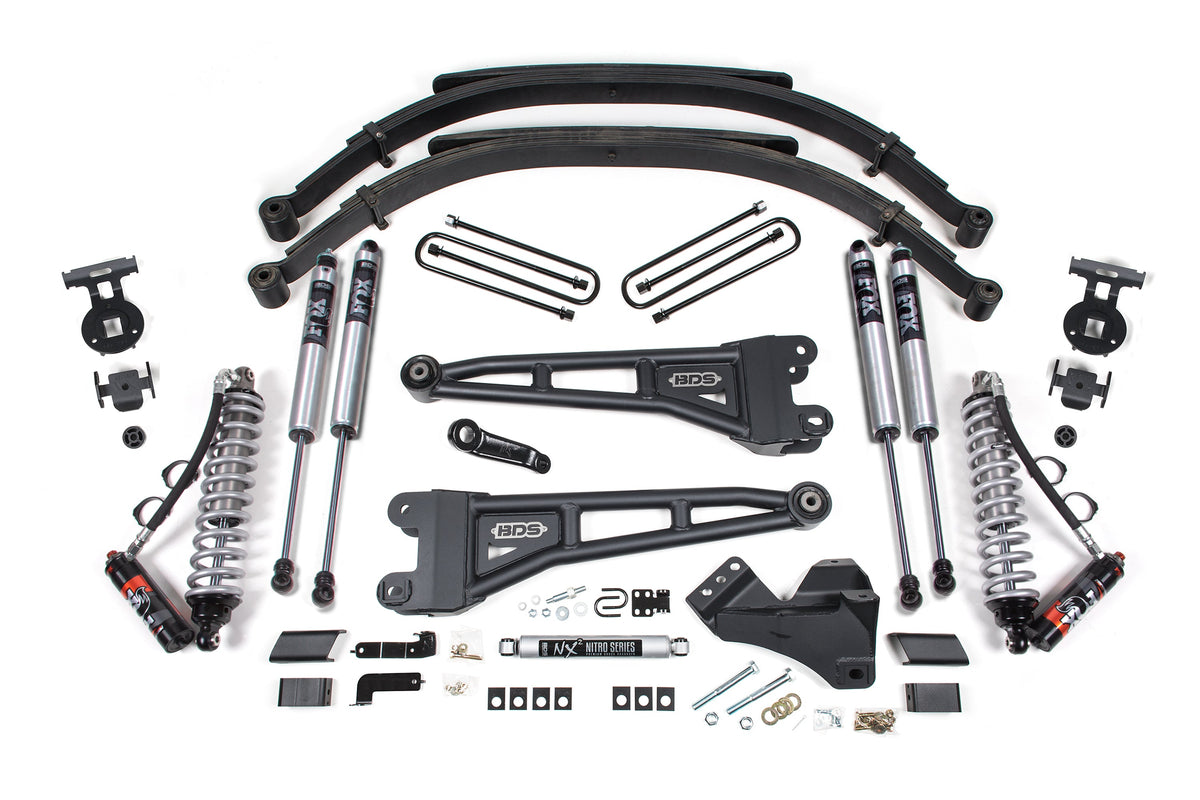 5 Inch Lift Kit w/ Radius Arm Conversion Performance Elite Ford F250/F350 Super Duty 23-24 4WD Diesel - Leaf Springs / FOX 2.0 Performance Series
