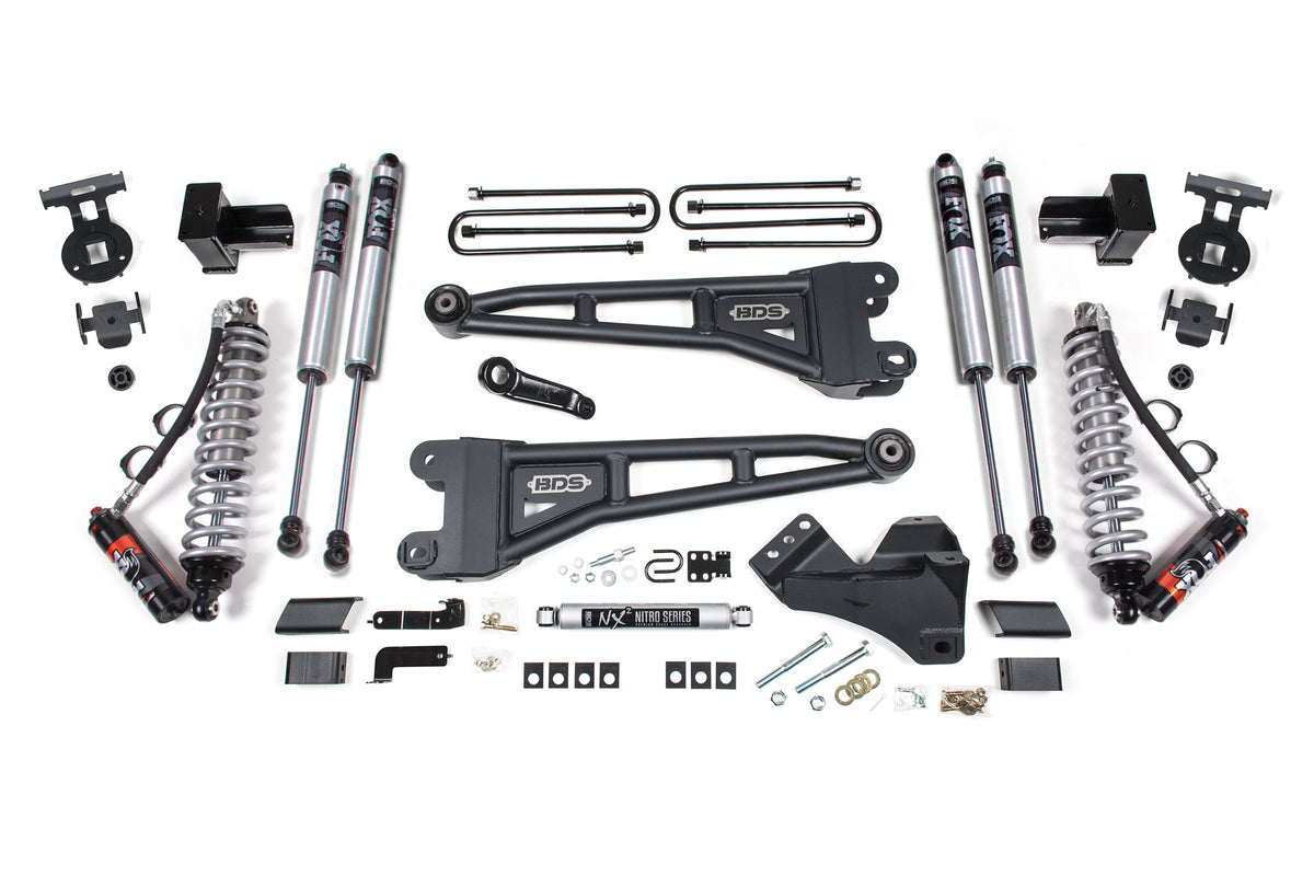 5 Inch Lift Kit w/ Radius Arm Conversion Performance Elite Ford F250/F350 Super Duty 23-24 4WD Diesel - Block Kit Without Factory Overload / FOX 2.5 Performance Elite