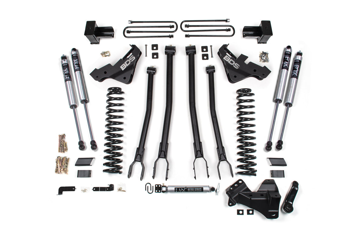 23-26 Ford F-250/F-350 4WD 5 Inch 4-Link Suspension Lift Kit, Diesel - Leaf Springs / NX2 Nitro Series