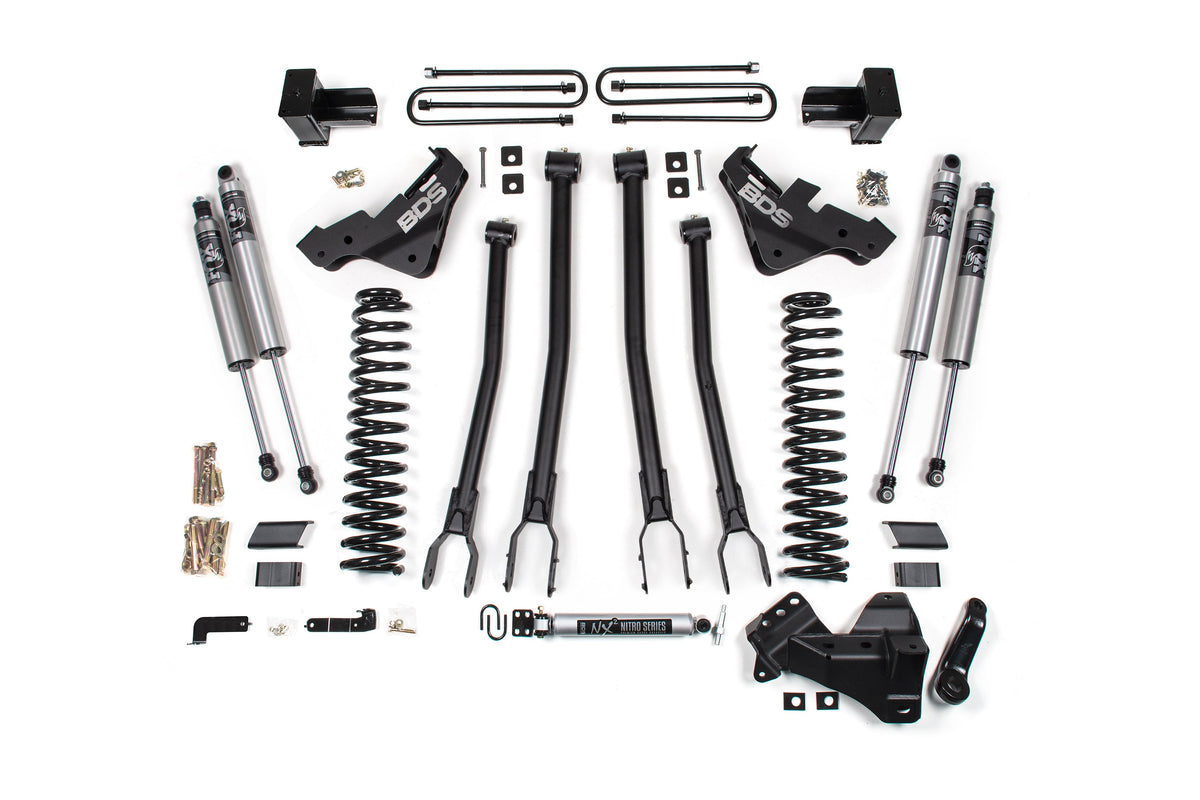 23-26 Ford F-250/F-350 4WD 5 Inch 4-Link Suspension Lift Kit, Gas - Leaf Springs / NX2 Nitro Series