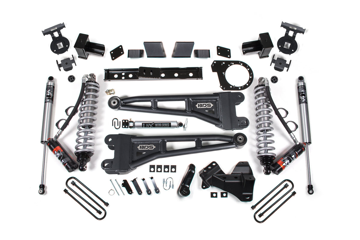 7 Inch Lift Kit w/ Radius Arm FOX 2.5 Coilover Conversion - Performance Elite Ford F350 Super Duty DRW 23-26 4WD Diesel - FOX 2.5 Performance Elite
