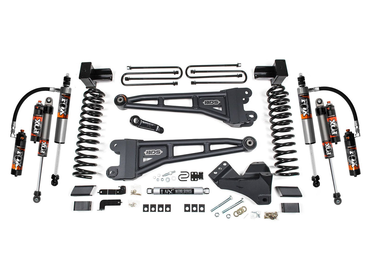5 Inch Lift Kit w/ Radius Arm Ford F350 Super Duty DRW 23-26 4WD Diesel - FOX 2.5 Performance Elite