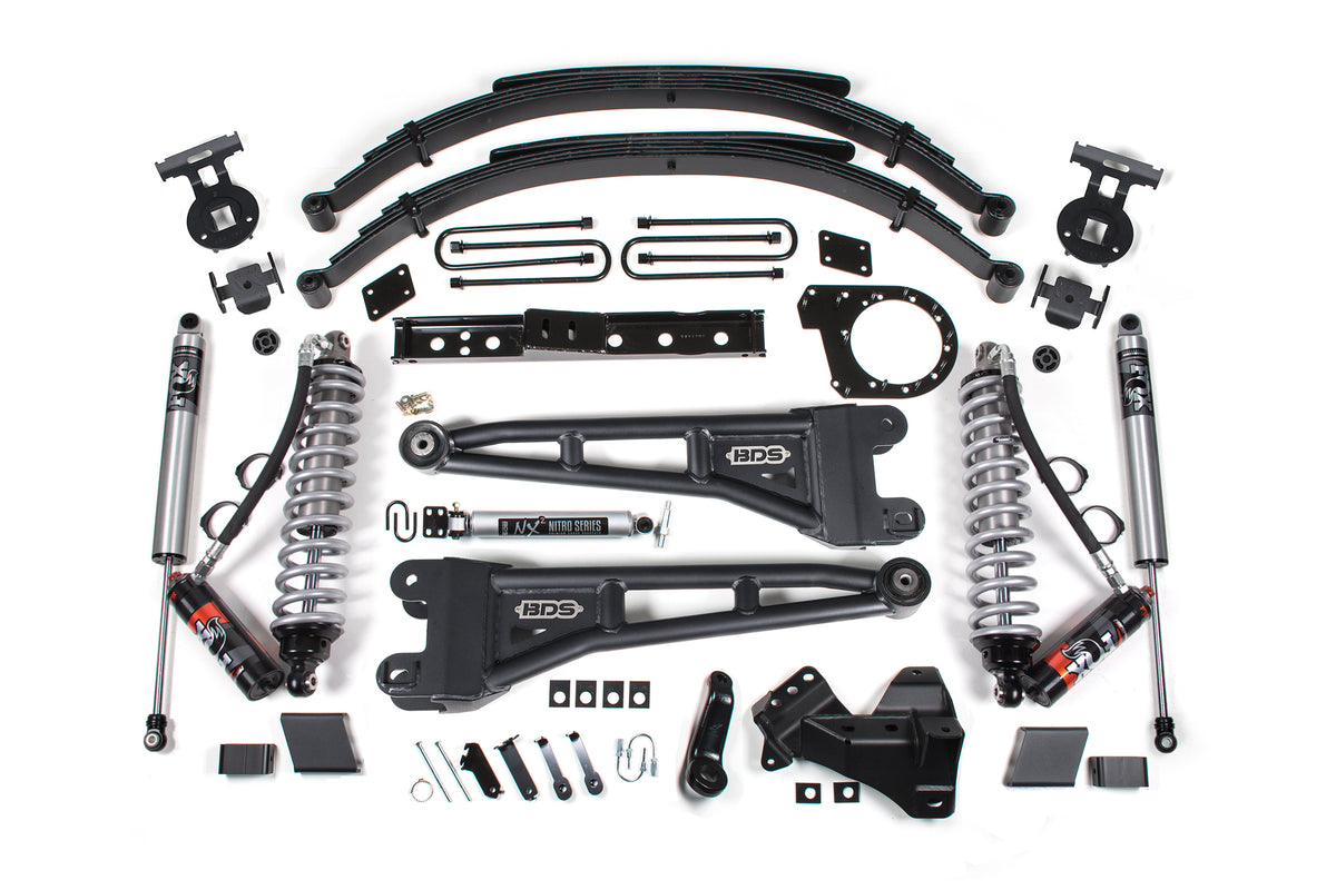 5 Inch Lift Kit w/ Radius Arm Ford F350 Super Duty DRW 23-26 4WD Diesel - FOX 2.0 Performance Series