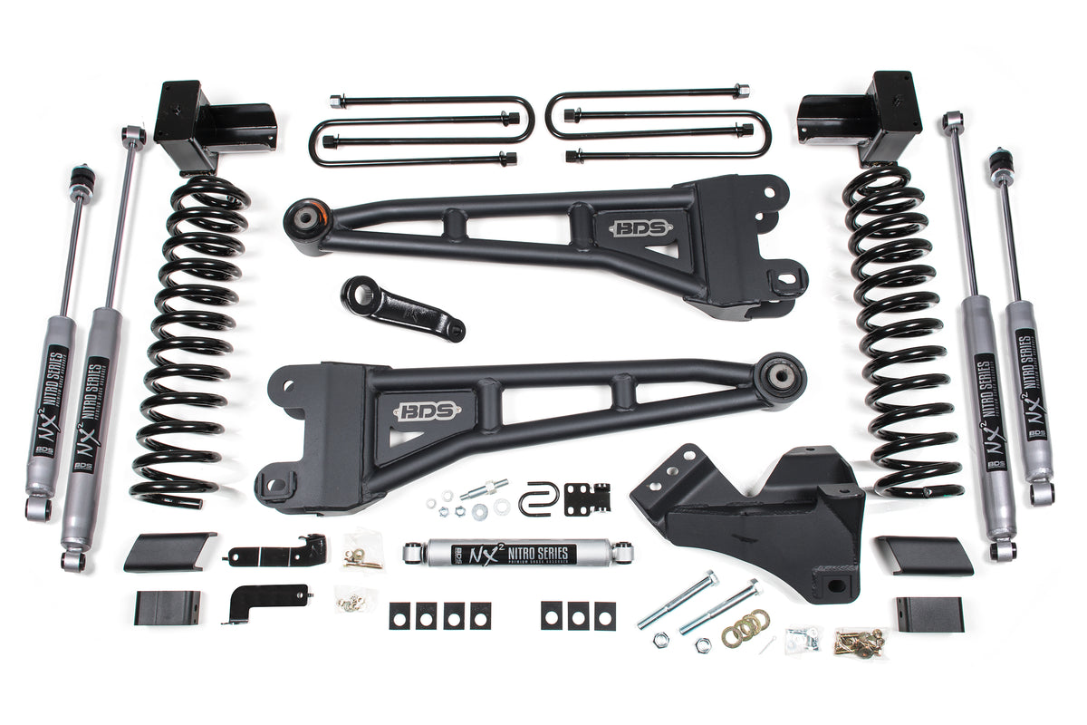 5 Inch Lift Kit w/ Radius Arm Ford F350 Super Duty DRW 23-26 4WD Diesel - NX2 Nitro Series