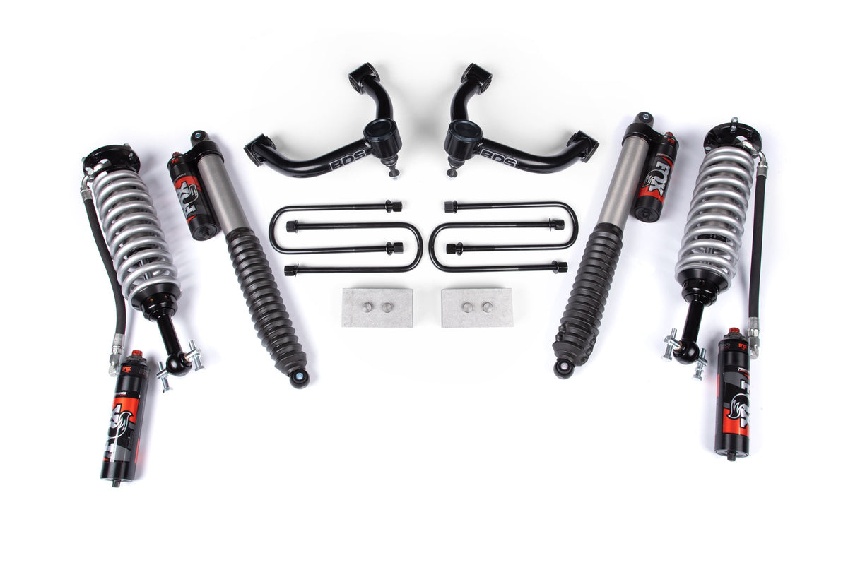 21-25 Ford F-150 3 Inch Suspension Lift Kit, Incl/Sensor UCAs - FOX 2.5 Performance Elite