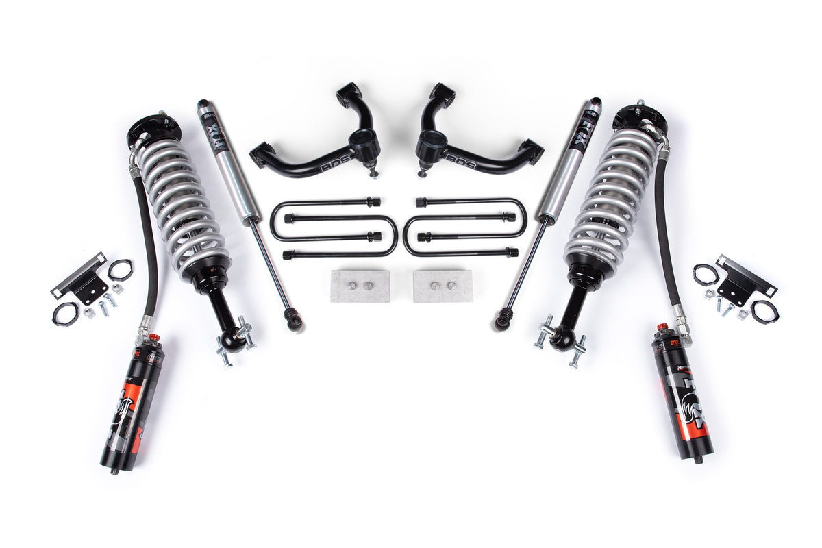 21-25 Ford F-150 3 Inch Suspension Lift Kit, Incl/Sensor UCAs - FOX 2.0 Performance Series