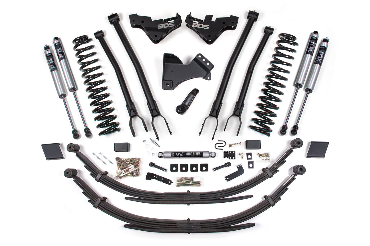 23-26 Ford F-250/F-350 4WD 5 Inch 4-Link Suspension Lift Kit, Diesel - 3 Inch Block Kit Without Overload / NX2 Nitro Series