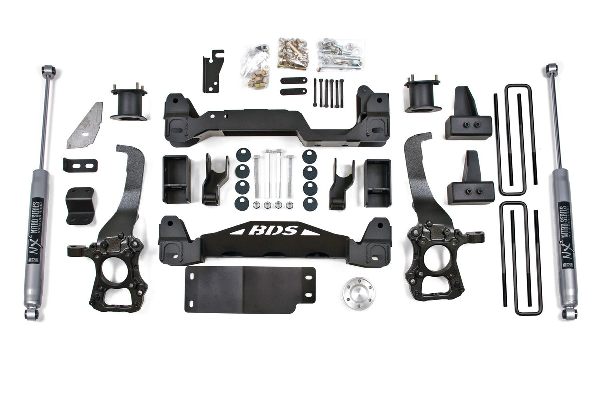 09-13 Ford F150 4WD 6 Inch Suspension Lift Kit - 4 Inch Block Kit / NX2 Nitro Series
