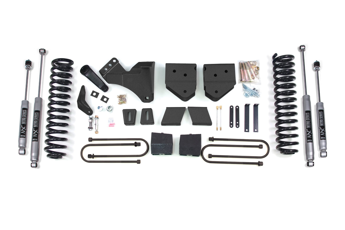 6 Inch Lift Kit Ford F250/F350 Super Duty 05-07 4WD Diesel - 5 Inch Block Kit Without Overload / NX2 Nitro Series
