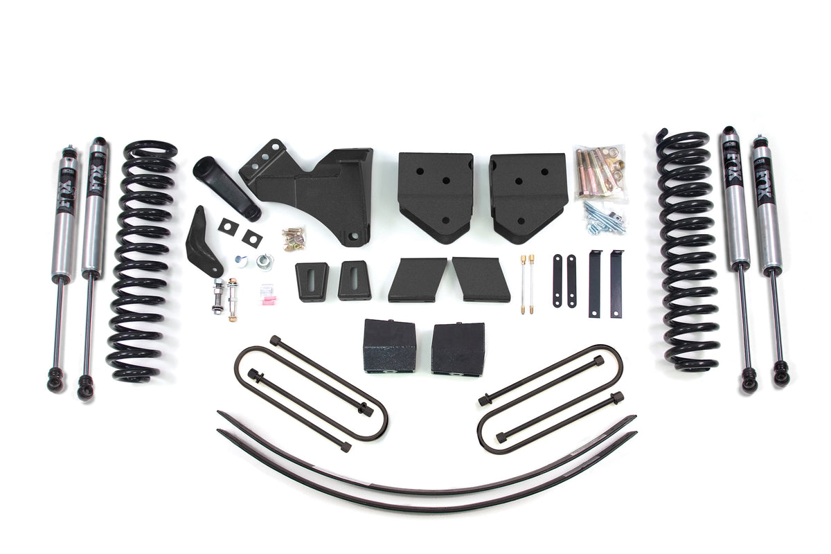 6 Inch Lift Kit Ford F250/F350 Super Duty 05-07 4WD Diesel - 3 Inch Block Kit + Add-A-Leaf With Overload / FOX 2.0 Performance Series