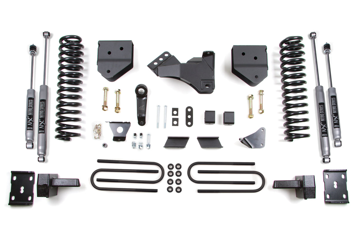 4 Inch Lift Kit Ford F250/F350 Super Duty 11-16 4WD Gas - Leaf Springs / FOX 2.0 Performance Series