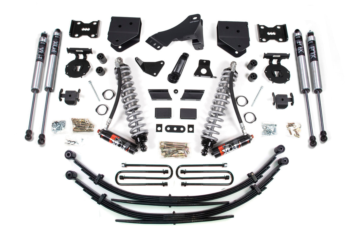 11-16 Ford F-250/F-350 4WD 4 Inch Suspension Lift Kit, 3 Inch Rear, Spring, Diesel - Fox 2.5 Performance Elite Series C/O Front, Fox 2.0 IFP Performance Series Aux Front, Fox 2.0 IFP Performance Series Rear
