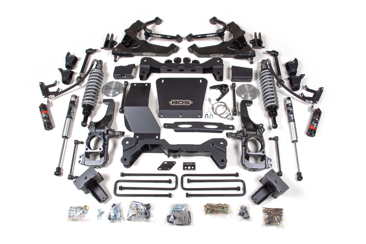 6.5 Inch Lift Kit Conversion Silverado/Sierra 2500HD/3500HD 20-24 Diesel - Block Kit With Factory Overload / FOX 2.0 Performance Series