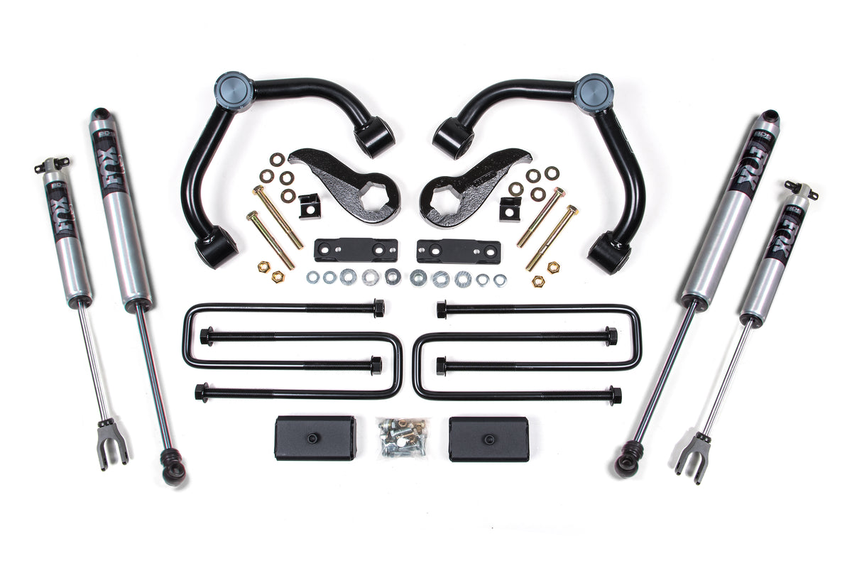 3 Inch Lift Kit Silverado/Sierra 2500HD/3500HD 20-24 - 2 Inch Block Kit Without Overload / FOX 2.0 Performance Series
